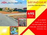 Bán 2 lô đất liền kề sổ đỏ riêng gần khu đô thị Vinhomes Dương Kinh. giá 495tr/lô