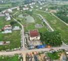 Bán đất Hòa Lạc  240m2 mặt tiền 9,60m Sổ hồng Hà Nội , vị trí ngã 3 view hồ tái định cư bình yên .