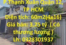 CHÍNH CHỦ CẦN BÁN ĐẤT Vị Trí Cực Đẹp Tại P.Thạnh Xuân Quận 12, TP HCM