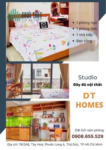 CHO THUÊ PHÒNG FULL NỘI THẤT QUẬN 09 THỦ ĐỨC