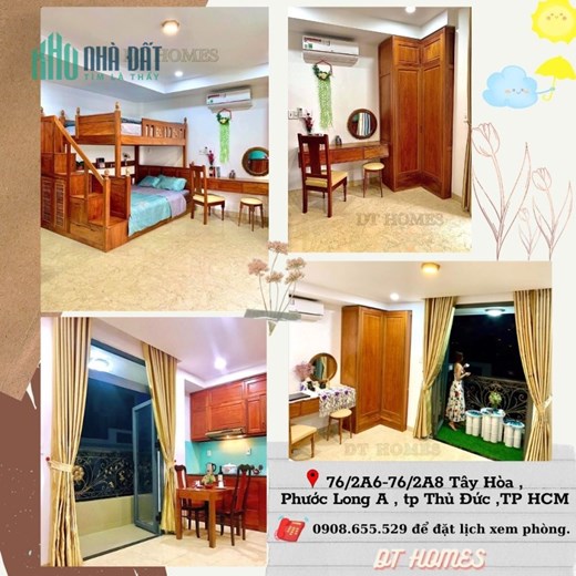 CHO THUÊ PHÒNG FULL NỘI THẤT QUẬN 09 THỦ ĐỨC