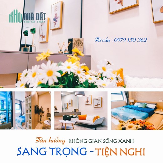 Bán căn hộ F0, chỉ 1 tỷ 1 căn, ngay Aeon Mall BD, chiết khấu lên tới 130tr, nội thất cao cấp