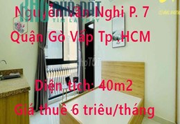 Cho thuê phòng mới 100%  Nguyễn Văn Nghi Phường 7 Quận Gò Vấp Tp Hồ Chí Minh