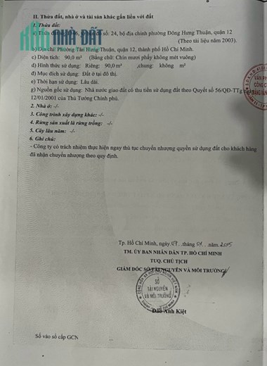 Bán Đất Trong Khu Dân Cư An Sương, 4,5x20, Đường 10m Thông