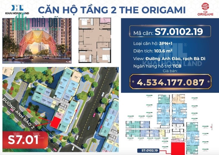 Cần Bán căn hộ 3PN Origami full nội thất tại Vinhome Grand Park Q 9
