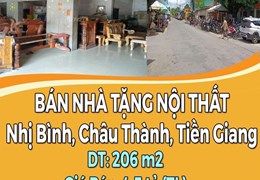 CHÍNH CHỦ CẦN BÁN NHÀ TẶNG NỘI THẤT VỊ TRÍ MẶT TIỀN.