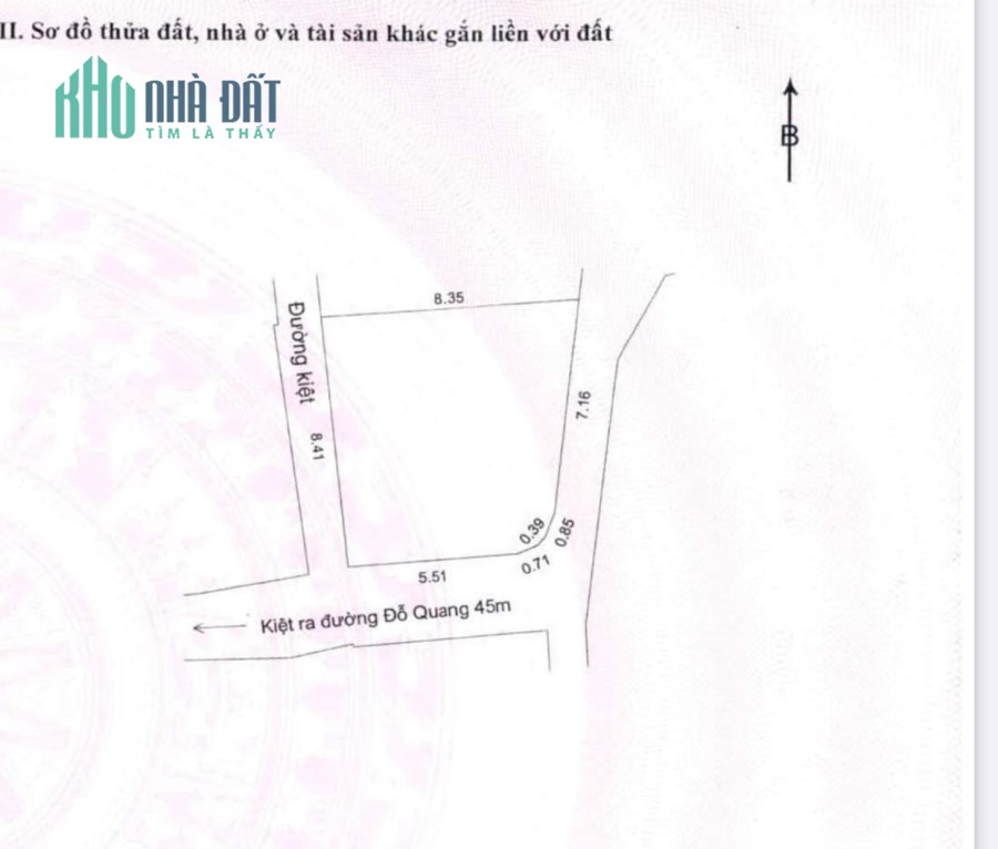 Bán lô đất siêu hiếm 3 mặt kiệt 3m Đỗ Quang, Vĩnh Trung, Thanh Khê, Đà Nẵng
