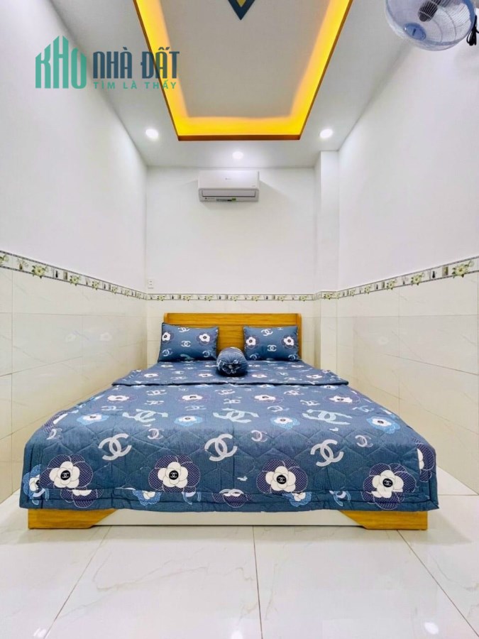 NHÀ ĐẸP GÒ VẤP 56M2, 4 x 14 2L 3PN  TẶNG FULL NT NHƯ HÌNH,  SỔ VUÔNG VỨC HOÀN CÔNG