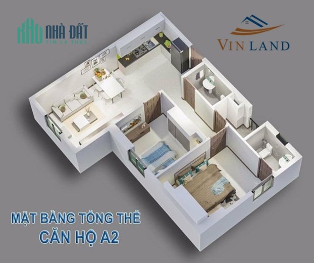 Căn hộ 2PN gần trường đại học Đồng Nai chỉ 1.045 tỷ