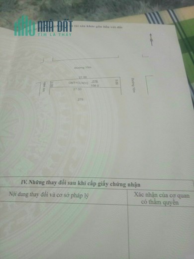 Bán 108m2 đất X.Trường Tây, H.Hòa Thành, T.Tây Ninh, SHR, 490tr. Lh:0942582202 :