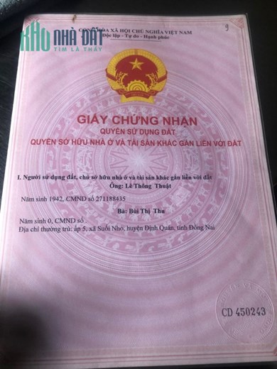CHÍNH CHỦ BÁN ĐẤT TẶNG NHÀ FULL NỘI THẤT MT TRUNG TÂM SUỐI NHO
