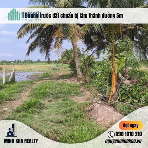 (Hiếm) Bán 4.350m2 Đất Đẹp KP3 thị trấn Vĩnh Bình có 400m2 thổ cư Giá Chỉ 1.5 triệu/m2. LH 090 1010