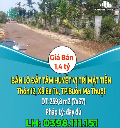 CHÍNH CHỦ CẦN BÁN LÔ ĐẤT TÂM HUYẾT VỊ TRÍ MẶT TIỀN.