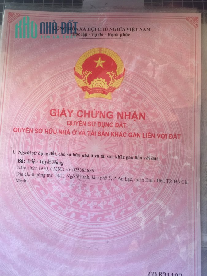 CHÍNH CHỦ CẦN BÁN NHANH Lô Đất Vị Trí Đẹp Tại Phường Nhà Mát, TP Bạc Liêu