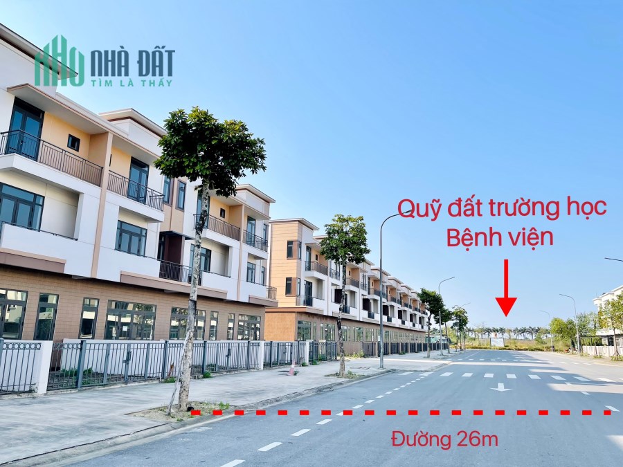 Sở hữu nhà phố trục 26m chỉ 7 tỷ 3xx đã có sổ hồng khu Centa VSIP