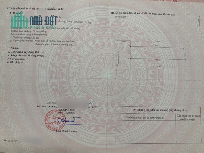 Bán đất phân lô 333 Văn Cao diện tích 87m đường 10m cực đẹp GIÁ 69 tr/m