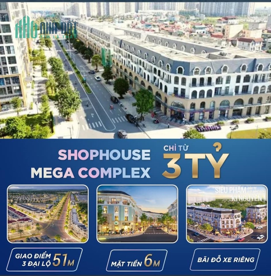 Shophouse Mega complex- Vinhomes Ocean Park 2 giá chỉ 85 triệu/m2 xây dựng, cam kết lợi nhuận