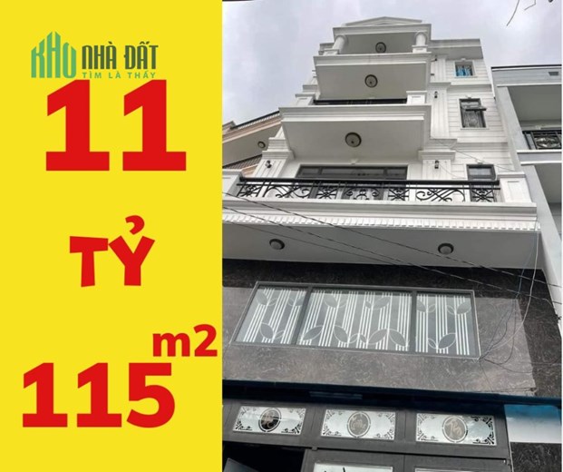 Bán Nhà Mới, HXH Huỳnh Tấn Phát, 114.4m2, 5 tầng, ngang 6m, Giá 11 Tỷ, Phú Mỹ Quận 7