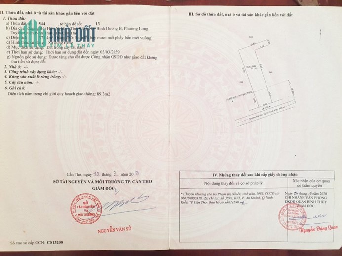 CHÍNH CHỦ BÁN NHANH Lô Đất Đẹp Vị Trí Đắc Địa mặt tiền đường Bùi Hữu Nghĩa _ CẦN THƠ