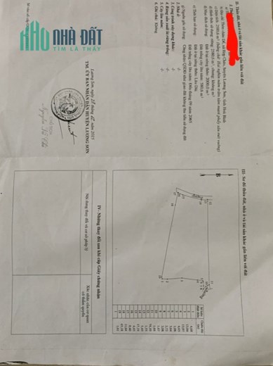 Cần bán lô đất 2580m2 ( xã Hợp Châu cũ nay là xã Cao Dương).
