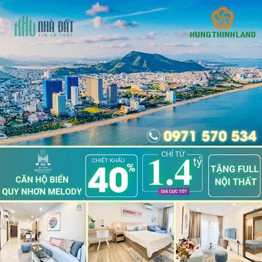 🌊🌴NƠI NGHỈ DƯỠNG TUYỆT VỜI TẠI QUY NHƠN MELODY - VỊ TRÍ GẦN BIỂN, TIỆN ÍCH ĐẦY ĐỦ🌴🌊