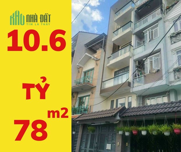Bán Nhà HXH Lâm Văn Bền Q7, 77.7m2, 4 tầng, Giá 10.6 Tỷ, nội thất cao cấp