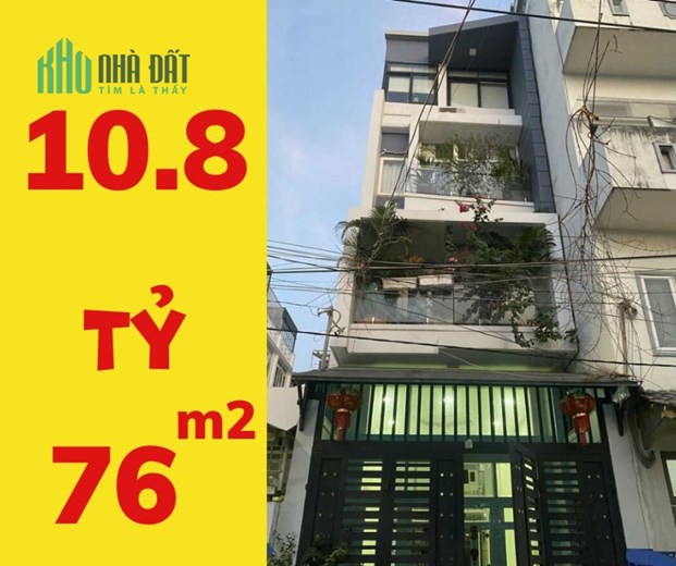 Bán Nhà HXH Bùi Văn Ba, 75.54m2, 5 tầng, Giá 10.8 Tỷ, Nhà  đẹp thoáng mát