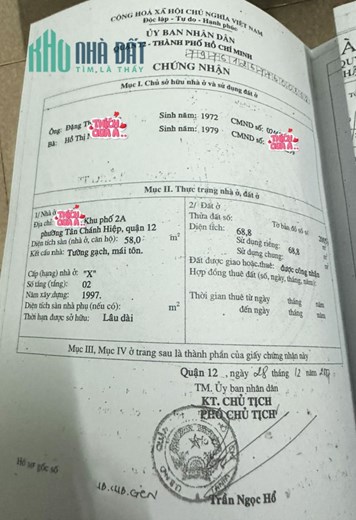 HẺM XE HƠI THÔNG - LÔ GÓC KHÔNG LỘ GIỚI - 68M2 (4x17) - ĐÔNG BẮC QUẬN 12 - CHỈ HƠN 3 TỶ.