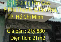 Chính chủ cần bán nhà tại 3/3 Đường Văn Cao, Phường Phú Thạnh, Tân Phú, Hồ Chí Minh