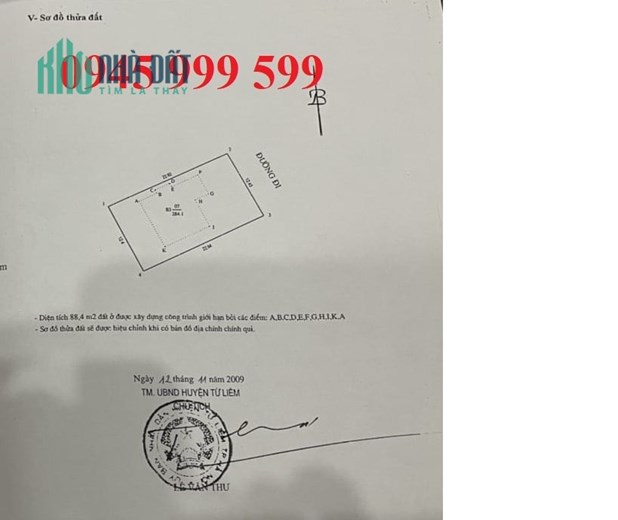 Bán biệt thự đơn lập Cổ Nhuế công viên Hòa Bình Hà Nội 38 tỷ.