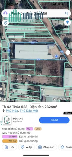 NHÀ XƯỞNG - MẶT TIỀN NGUYỄN THÁI BÌNH - THỦ DẦU MỘT - BÌNH DƯƠNG - 27x86=2322M2 - Giá 49 tỷ