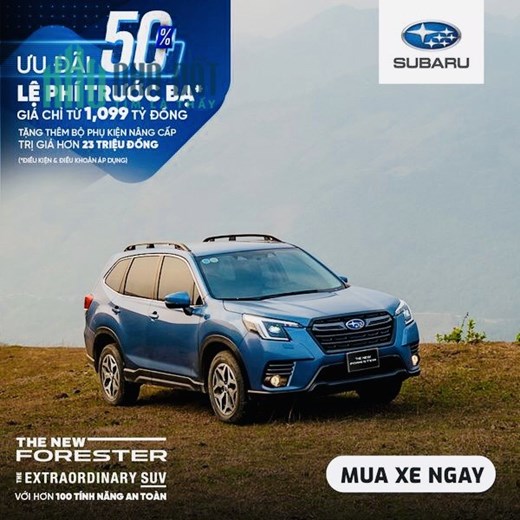 Subaru Phú Mỹ Ưu Đãi 50% Trước Bạ + Quà Tặng Khủng