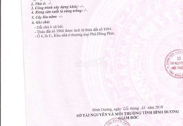 Chính chủ cần bán gấp lô đất ở Thành phố Thuận An, Bình Dương