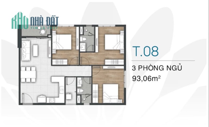 Bán căn hộ Vũng Tàu Pearl loại 3PN giá 4 tỷ nhận nhà cuối năm 2023
