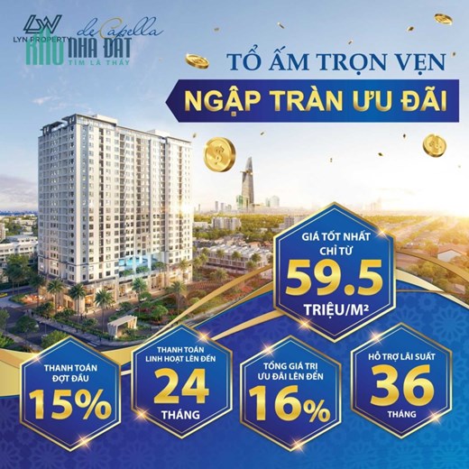 SỞ HỮU NGAY CĂN HỘ CAO CẤP 3 MẶT TIỀN, TẦM NHÌN TRIỆU ĐÔ CHỈ CÓ TẠI DE CAPELLA Q2