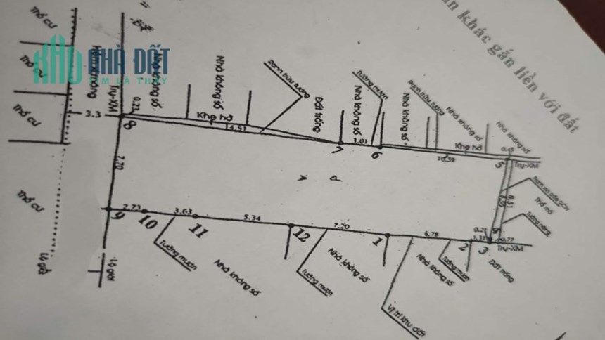 Bán đất ngan 8m Thạnh Lộc 15 phường An Phú Đông Q.12, 223m2, Ngan 8m dài 28m, Chỉ cần 5.2 tỷ