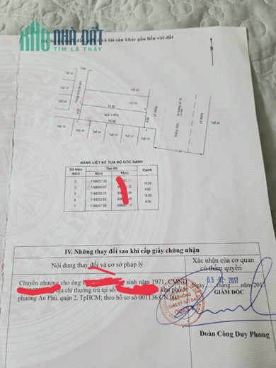 BÁN NHÀ 5 TẦNG P.BÌNH AN, TP.THỦ ĐỨC(Q2), MẶT TIỀN ĐƯỜNG 8M, HƯỚNG TÂY BẮC, DT ĐẤT 64M2 (4X16).