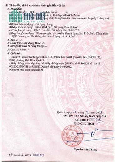Cần bán đất ở Phú Hữu Quận 9 Thành Phố HCM