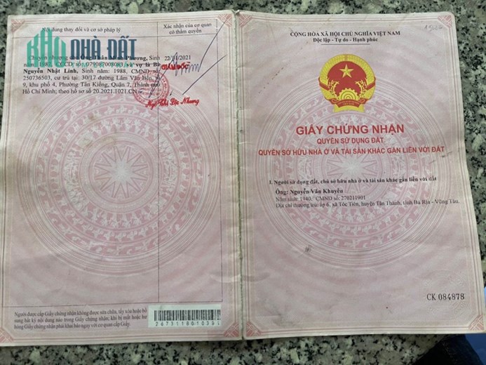 Bán 2 Hecta Đất Làm Nhà Vườn, Kho Xưởng Tại Xã Tóc Tiên