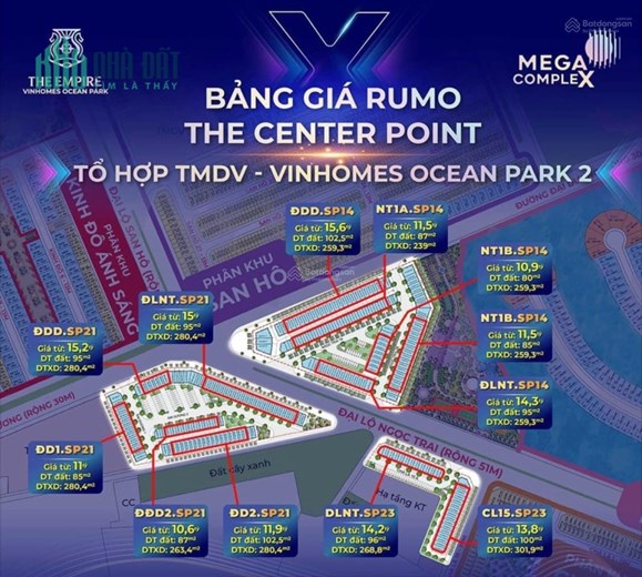 Độc quyền shophouse nhà phố MegaComplex trục đại lộ Ngọc Trai, căn góc Siêu hot, tặng gói nội thất