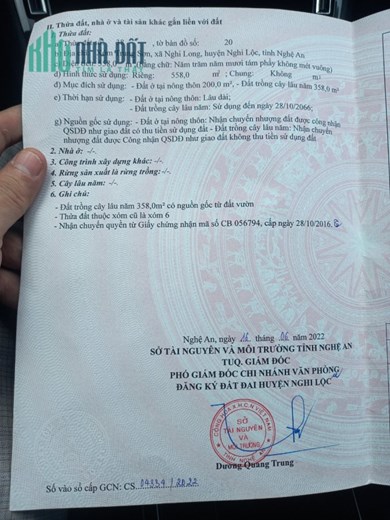 SỞ HỮU Ngay Lô Đất Đẹp Vị Trí Đẹp Tại Huyện Nghi Lộc, Tỉnh Nghệ An.