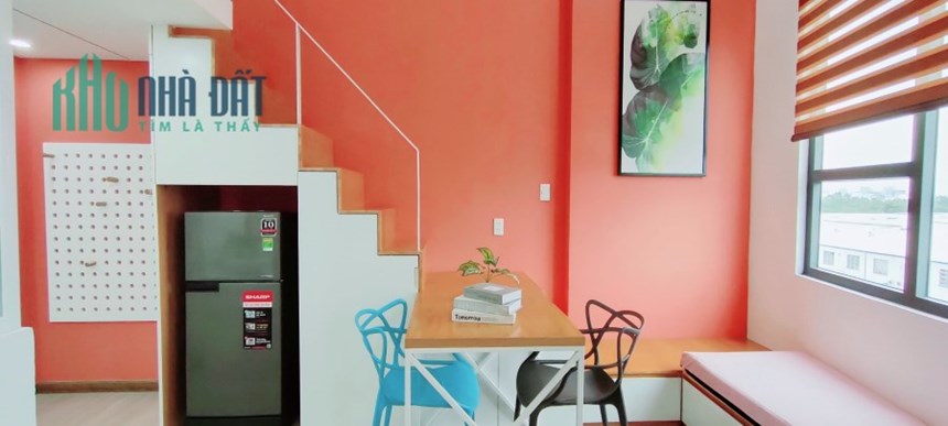 CẦN CHO THUÊ CĂN HỘ DUPLEX 40M2 FULL NỘI THẤT MIÊN PHÍ QUẢN LÝ, GỬI XE P.BÌNH THUẬN
