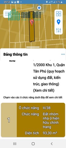 Nhà sát mặt tiền Lê Trọng Tấn, Tân Phú, 2 Tầng-95m2- xe hơi đỗ trong nhà , chỉ 7.45 tỷ