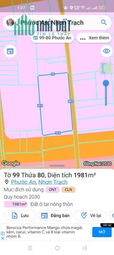 Cần bán nhanh lô đất vị trí đẹp tại Nhơn Trạch, Đồng Nai