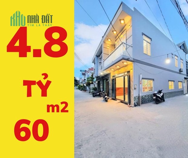 CĂN GÓC 2 MT PHỐ LIỀN KỀ - HIỆN ĐẠI, 60m2, 2 tầng, Giá 4.88 Tỷ, xe hơi ngủ nhà