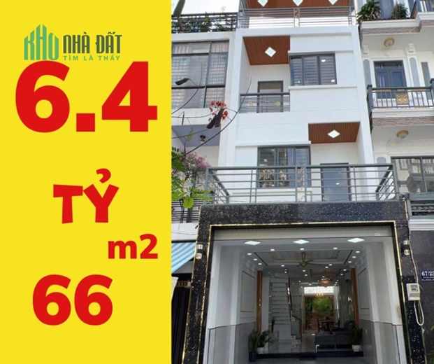 PHỐ LIỀN KỀ - HIỆN ĐẠI, 66m2, 4 tầng, 4m x 16m, Giá 6.4 Tỷ, ô tô ngủ trong nhà, full nội thất, đẹp