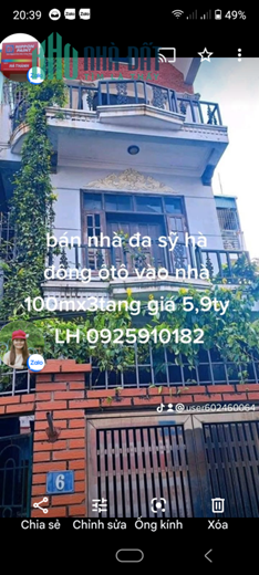 Chính chủ cần bán căn nhà đa sỹ Hà Đông