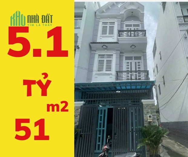 PHỐ LIỀN KỀ - ĐẸP HIỆN ĐẠI, 51m2, 3 tầng, 4.1m x 12.5m, Giá 5.1 Tỷ, full nội thất