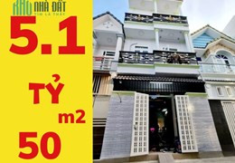 PHỐ LIỀN KỀ - MỚI HIỆN ĐẠI, KHU SÀI GÒN MỚI, 50m2, 3 tầng, Giá 5.15 Tỷ, ô tô đỗ cửa.