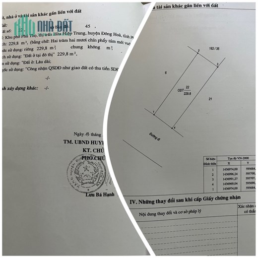 BÁN NHANH CĂN NHÀ Vị Trí Đắc Địa Tại Phú Thọ - TT Hòa Hiệp Trung - Đông Hoà - PY